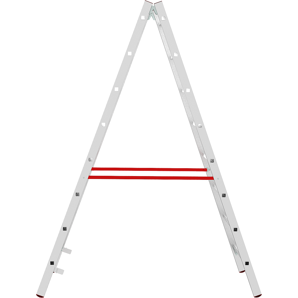 Алюминиевая стремянка со ступенями 30 мм NV 5123