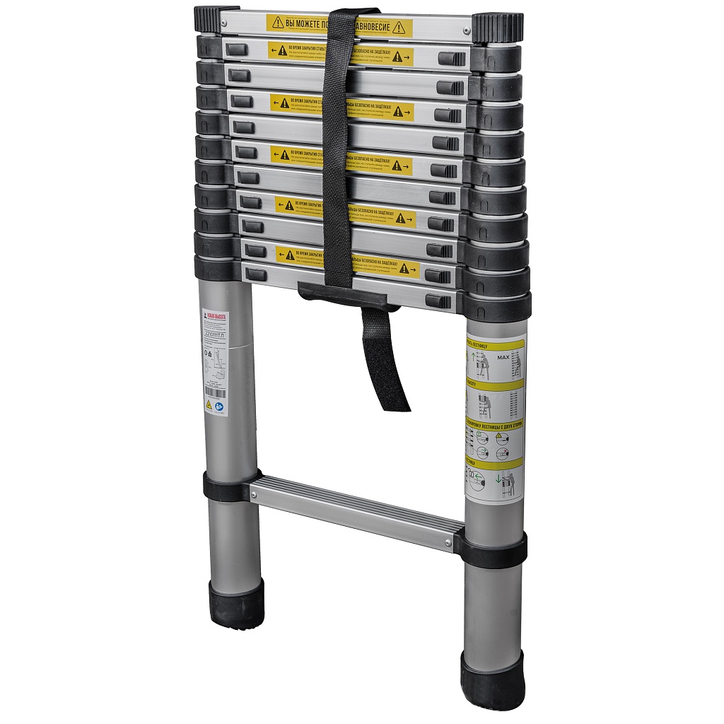 Лестница алюминиевая телескопическая приставная 2211ТЛ