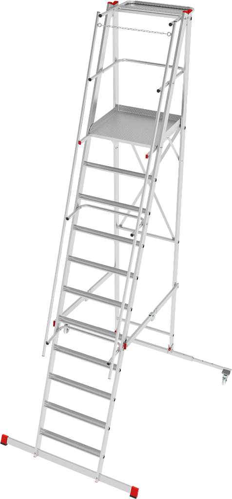 Лестница-стремянка складная с платформой NV 5540