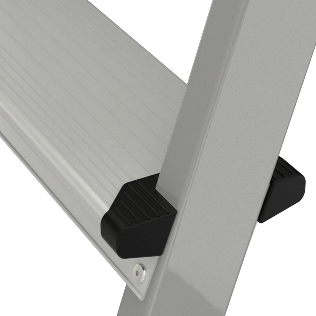 Стальная стремянка с алюминиевыми ступенями 80 мм NV 1135