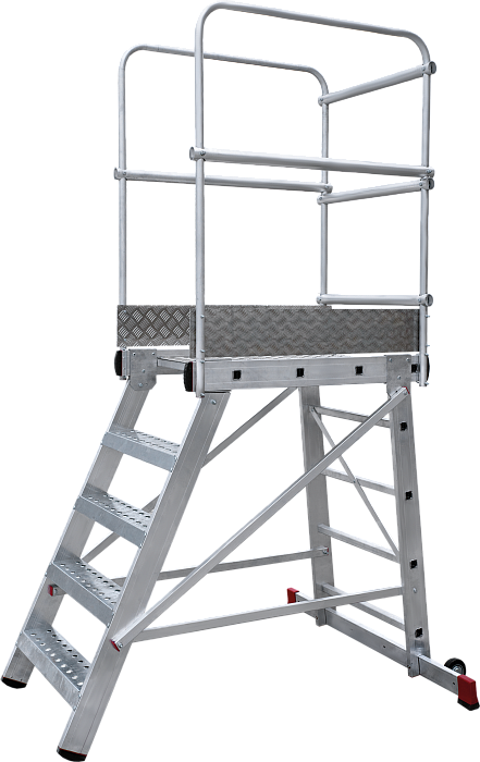 Лестница-подмости с платформой передвижная 1,2 м NV 8000025