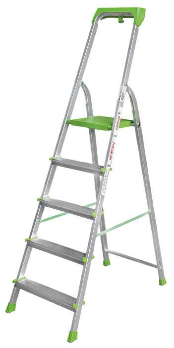 Алюминиевая стремянка с органайзером и ст. 80 мм NV 2115