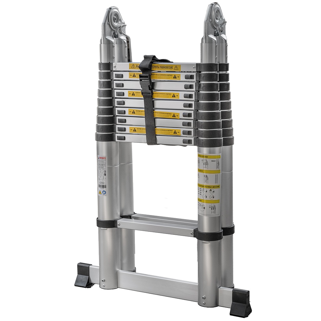 Лестница алюминиевая телескопическая шарнирная 2311ТЛ