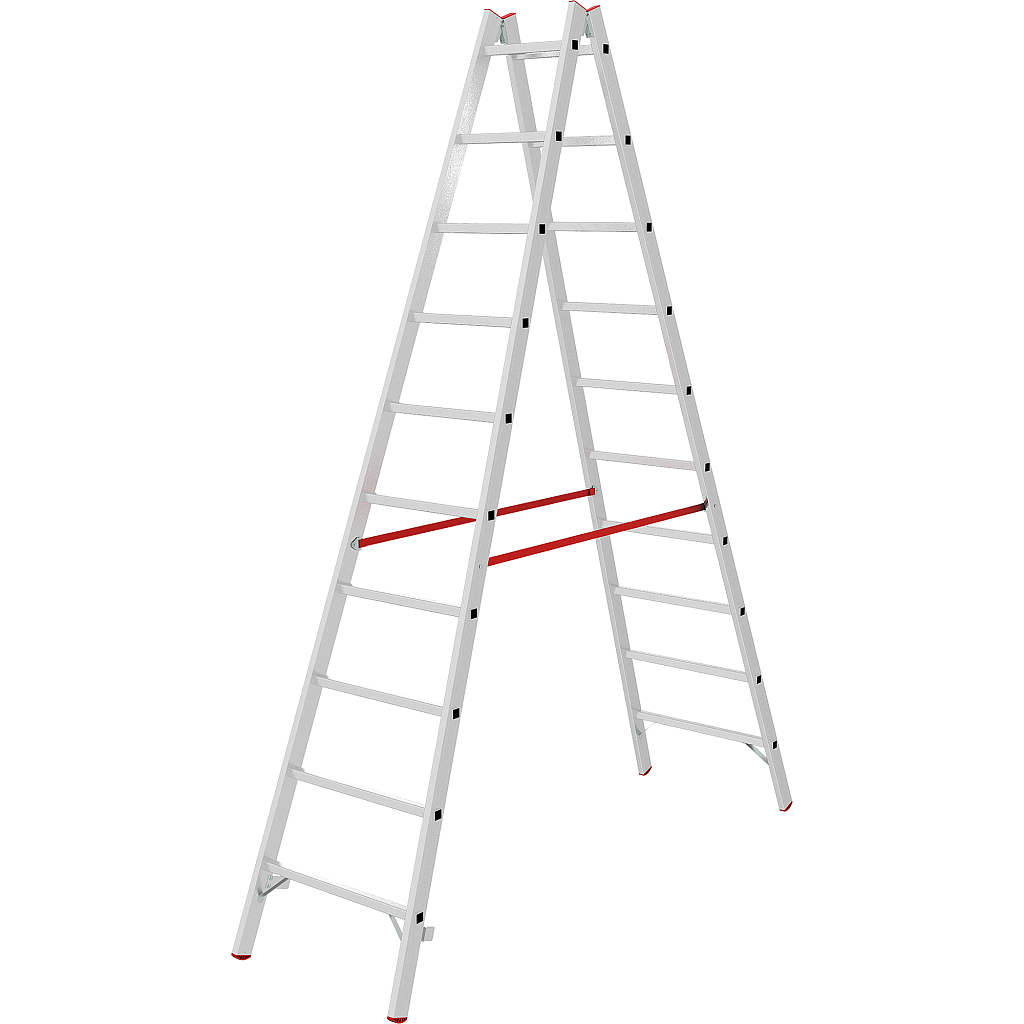 Алюминиевая стремянка со ступенями 30 мм NV 5123