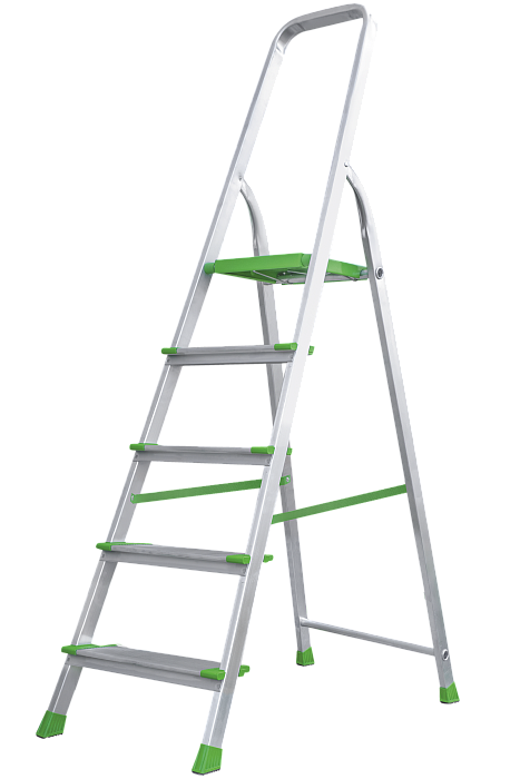 Алюминиевая стремянка со ступенями 130 мм NV 2117