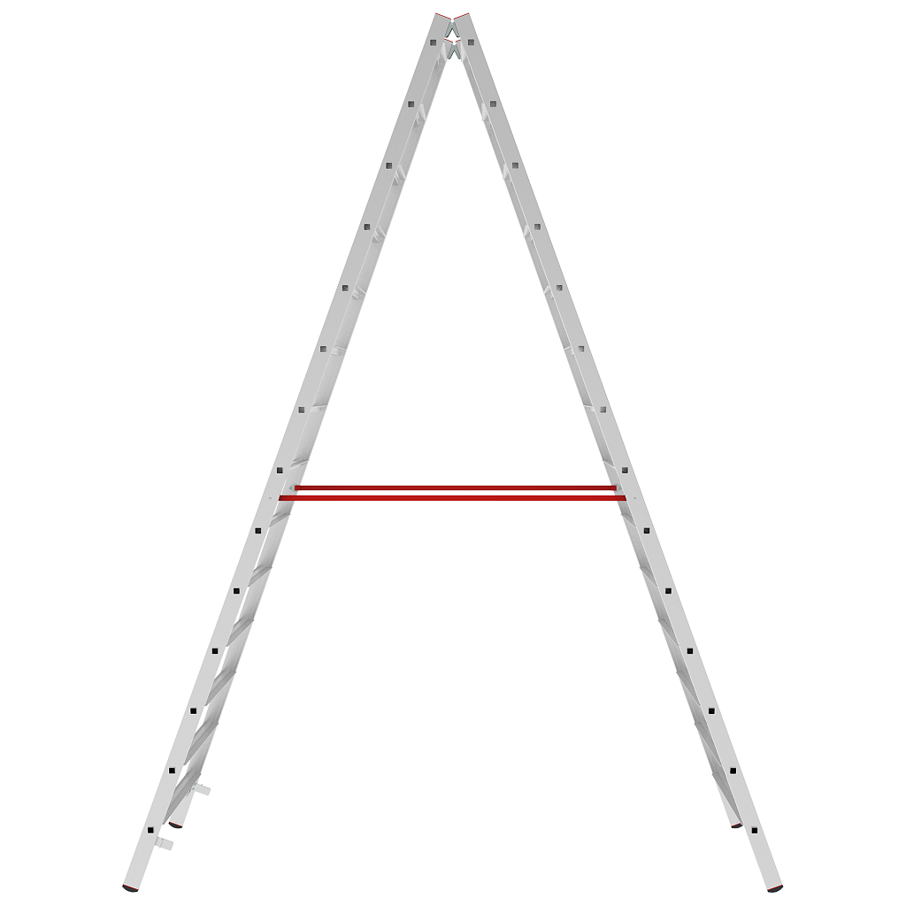 Алюминиевая стремянка со ступенями 80 мм NV 5120