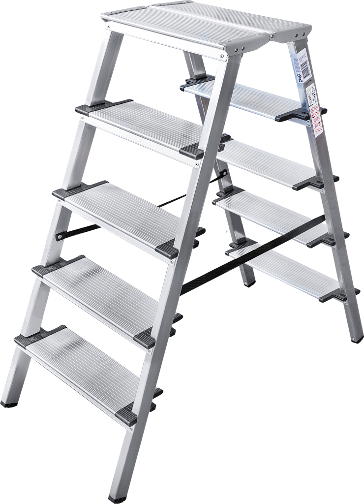 Алюминиевая стремянка, ступени 130 мм NV 1127