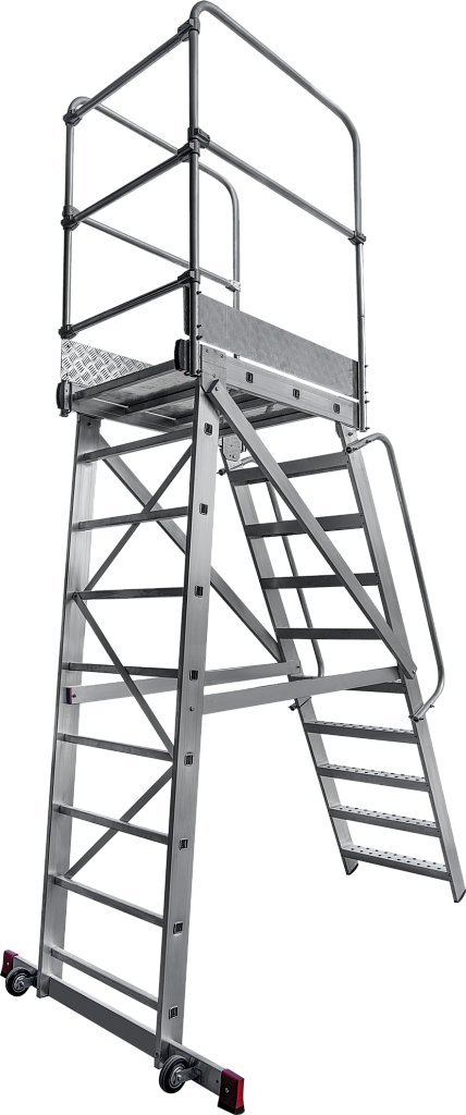 Лестница передвижная с площадкой высотой 2,2 м NV 8000030