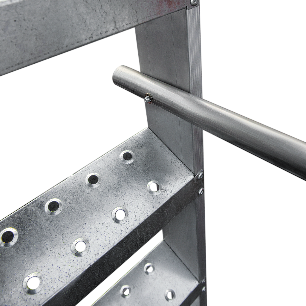 Лестница передвижная складная с площадкой NV 8000073