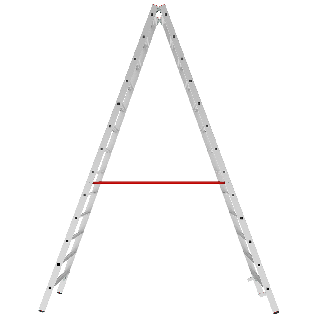 Алюминиевая стремянка со ступенями 80 мм NV 5120