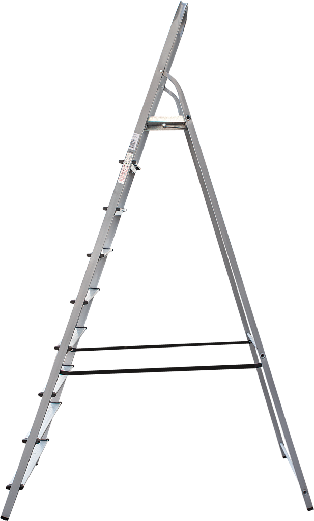 Стальная стремянка с алюминиевыми ступенями 130 мм NV 1138