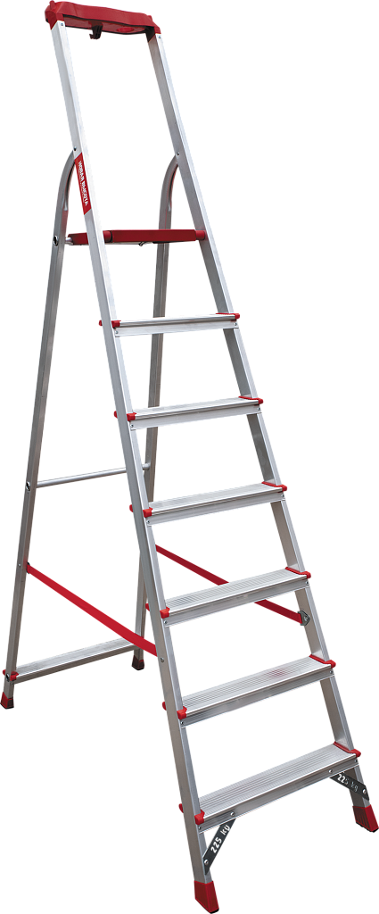 Стремянка с органайзером и ступенями 80 мм NV 3115