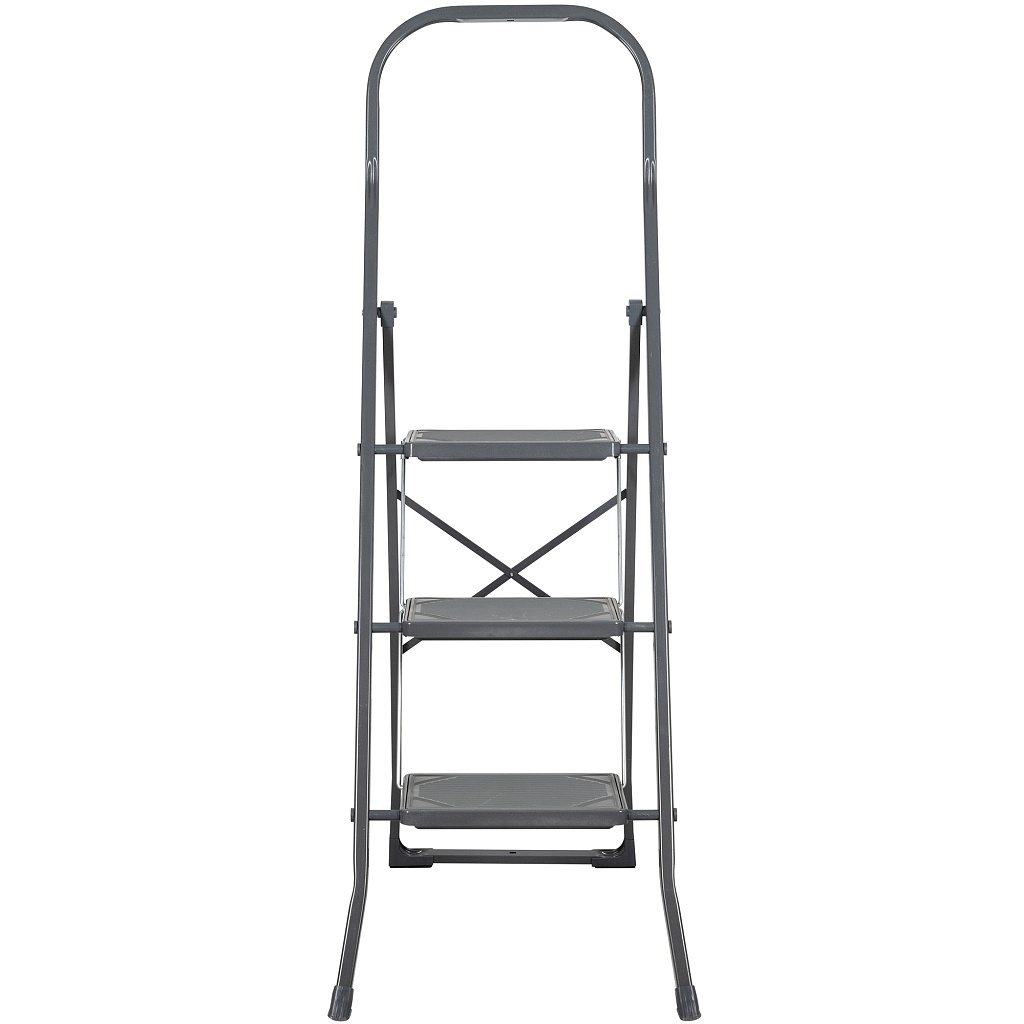 Стремянка стальная Надёжа 1159, ступени с накладками 300х200 мм, дуга 600 мм