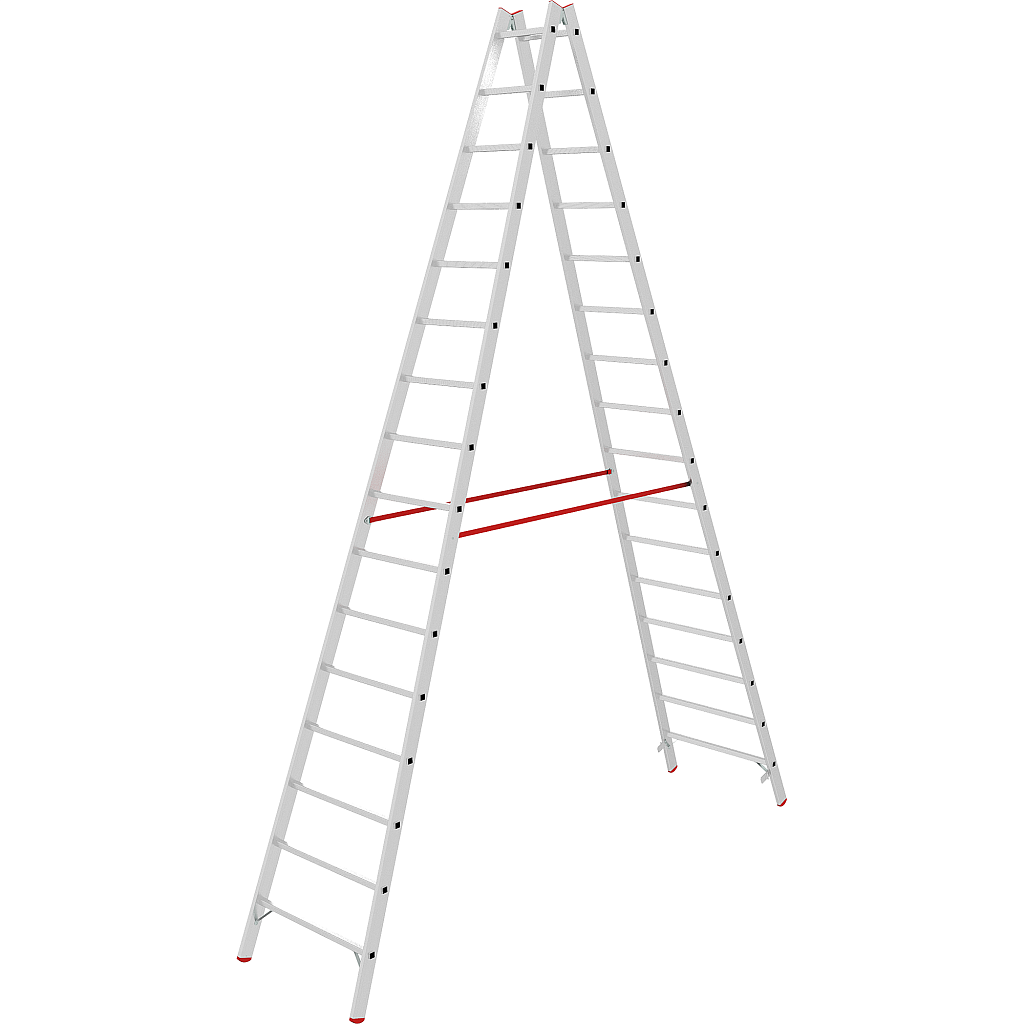 Алюминиевая стремянка со ступенями 30 мм NV 5123