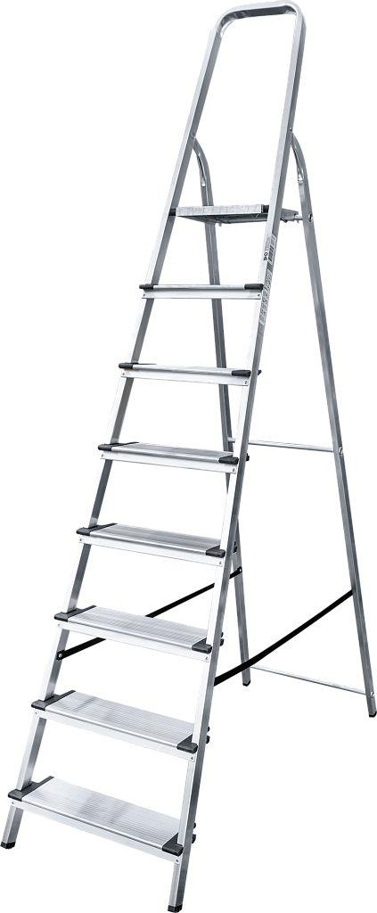 Алюминиевая стремянка со ступенями 130 мм NV 1117