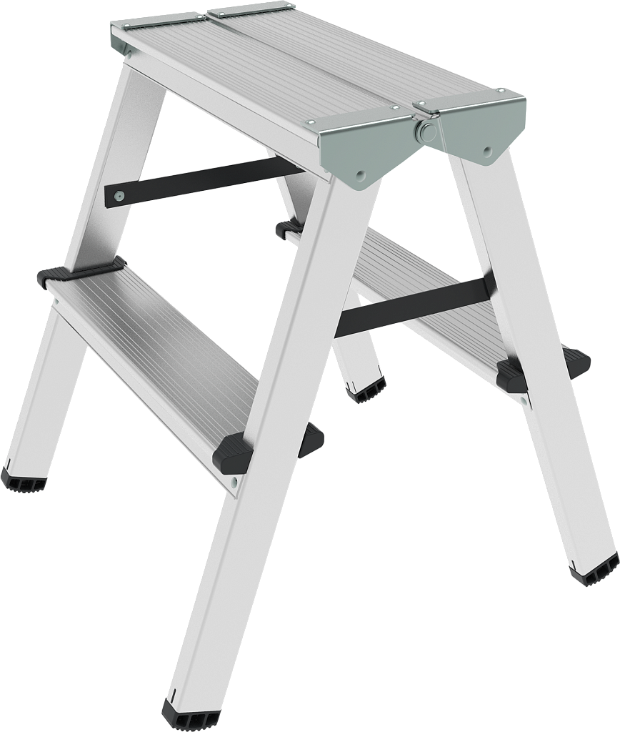 Алюминиевая стремянка, ступени 80 мм NV 1120