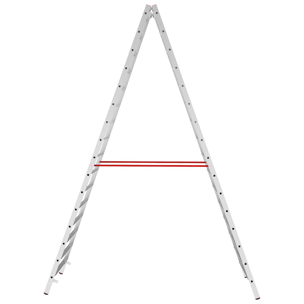 Алюминиевая стремянка со ступенями 80 мм NV 5120