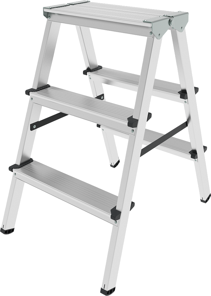 Алюминиевая стремянка, ступени 80 мм NV 1120