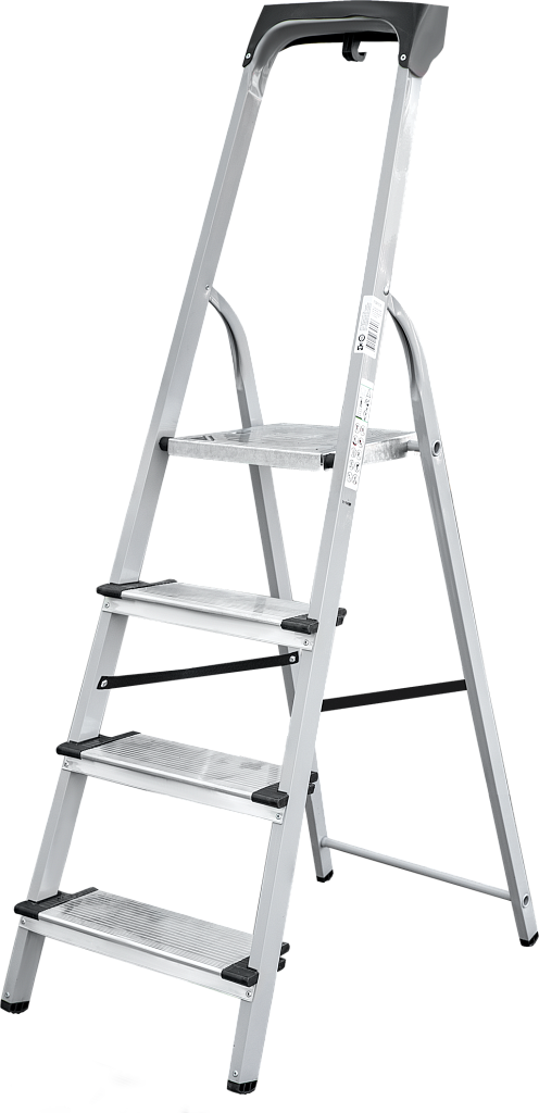 Стальная стремянка с алюминиевыми ступенями 130 мм NV 1138