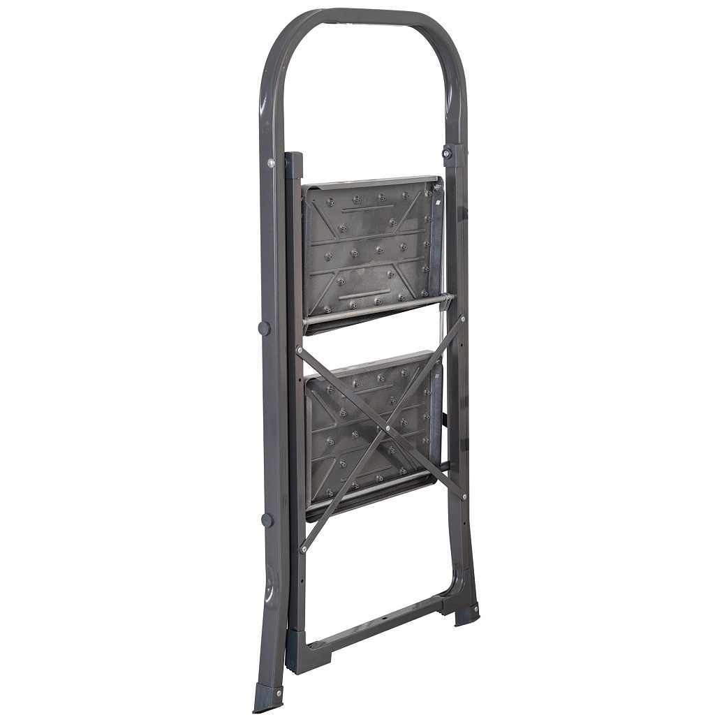 Стремянка стальная Надёжа 1158, ступени с накладками 300х200 мм, дуга 350 мм