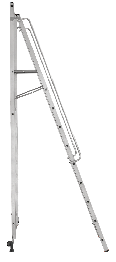 Передвижная лестница-стремянка с платформой NV 1540