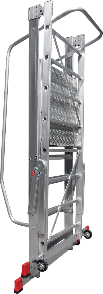 Лестница передвижная складная с площадкой NV 8000055