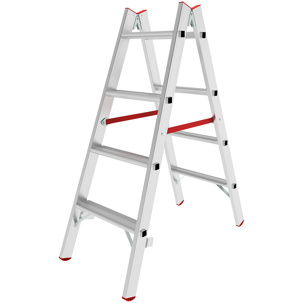 Алюминиевая стремянка со ступенями 80 мм NV 5120