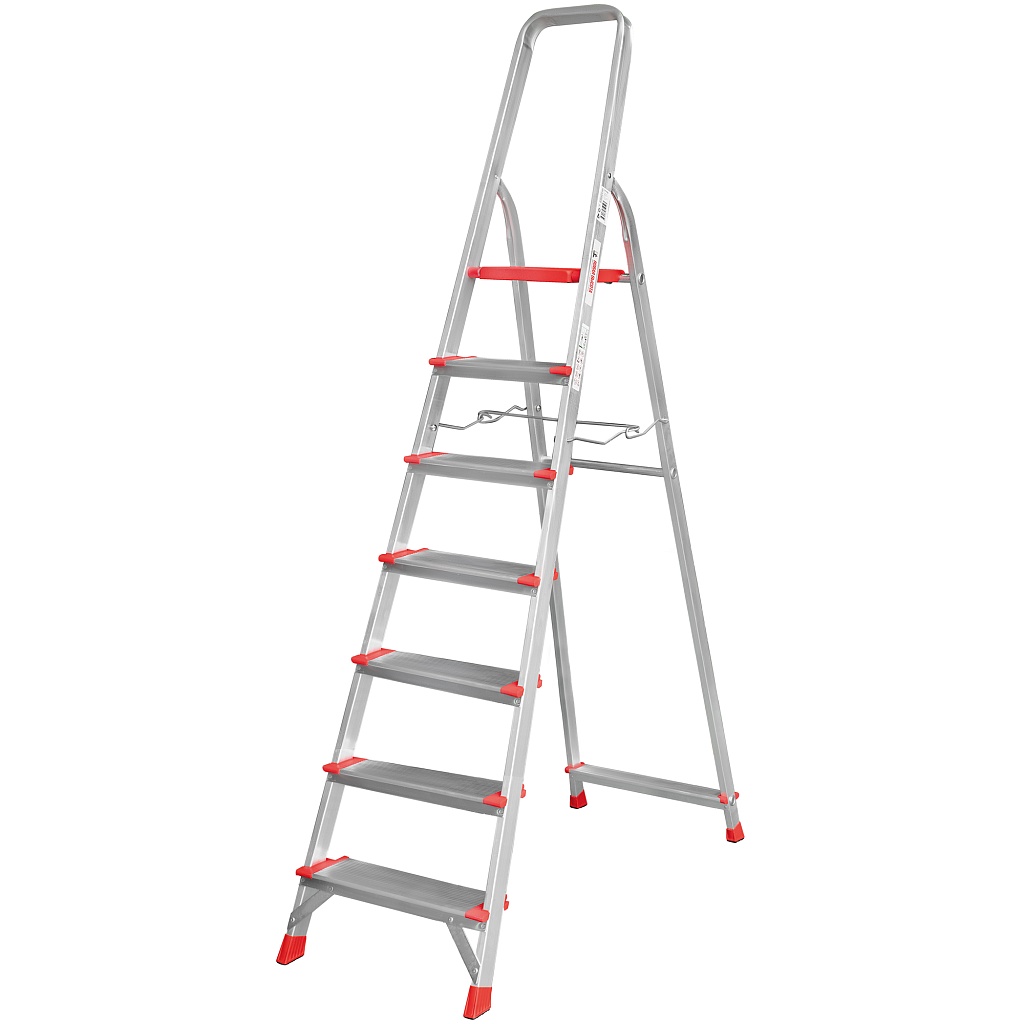 Стремянка с металлической стяжкой и ступенями 130 мм NV 3119