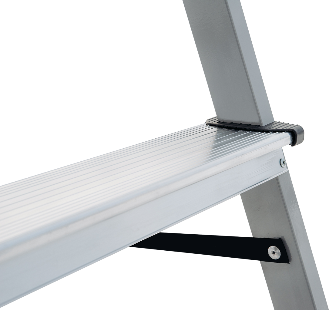 Стальная стремянка с алюминиевыми ступенями 80 мм NV 1130