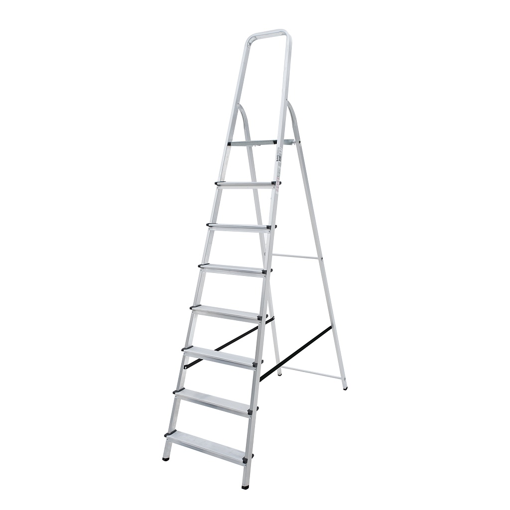 Алюминиевая стремянка со ступенями 80 мм NV 1110