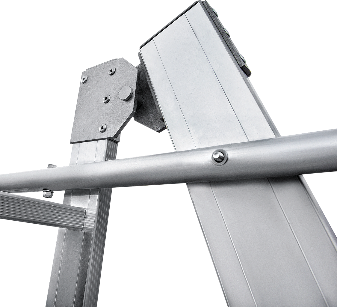 Лестница передвижная складная с площадкой NV 8000073