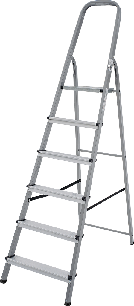 Стальная стремянка с алюминиевыми ступенями 80 мм NV 1130