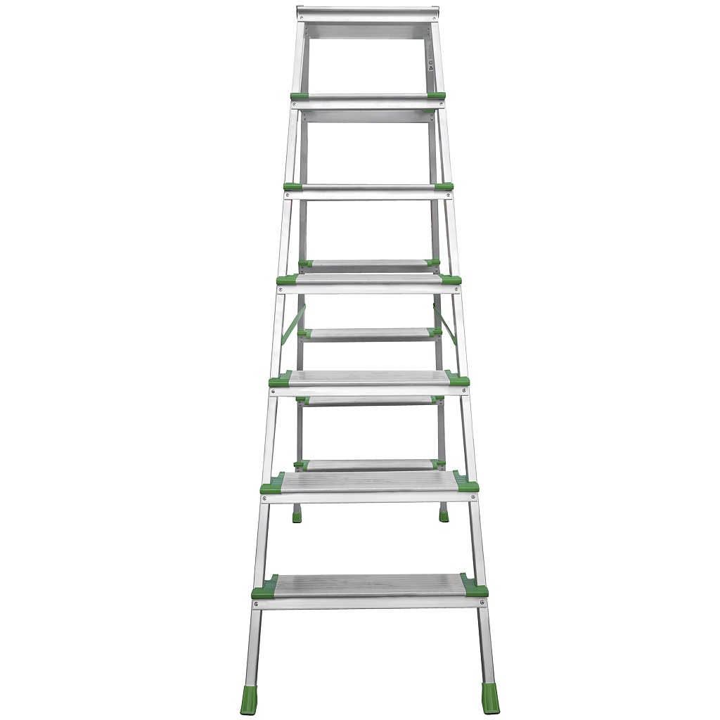 Алюминиевая стремянка с ступенями глубиной 130 мм NV 2127