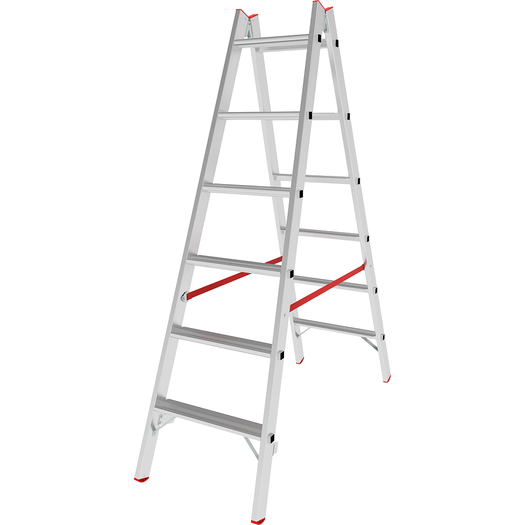 Алюминиевая стремянка со ступенями 80 мм NV 5120