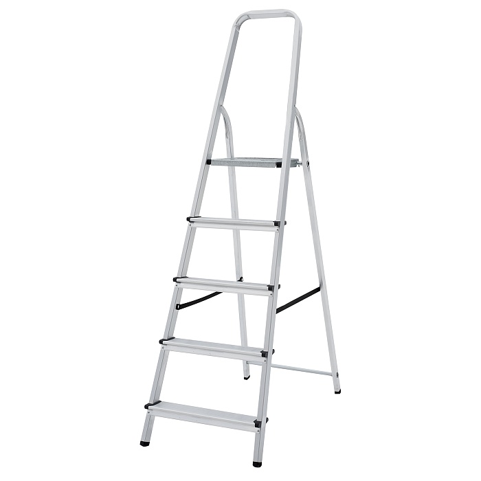 Алюминиевая стремянка со ступенями 80 мм NV 1110
