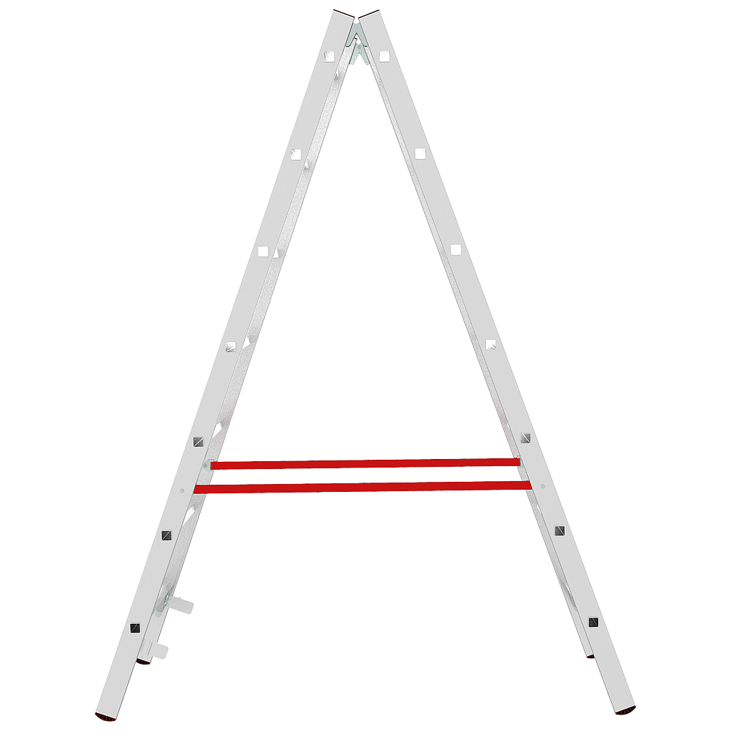Алюминиевая стремянка со ступенями 30 мм NV 5123