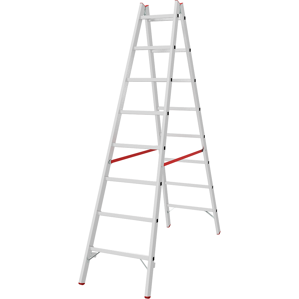 Алюминиевая стремянка со ступенями 30 мм NV 5123