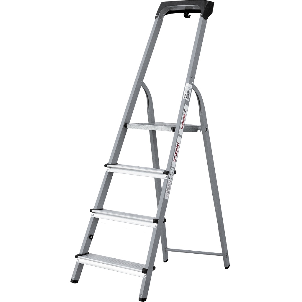 Стальная стремянка с алюминиевыми ступенями 80 мм NV 1135