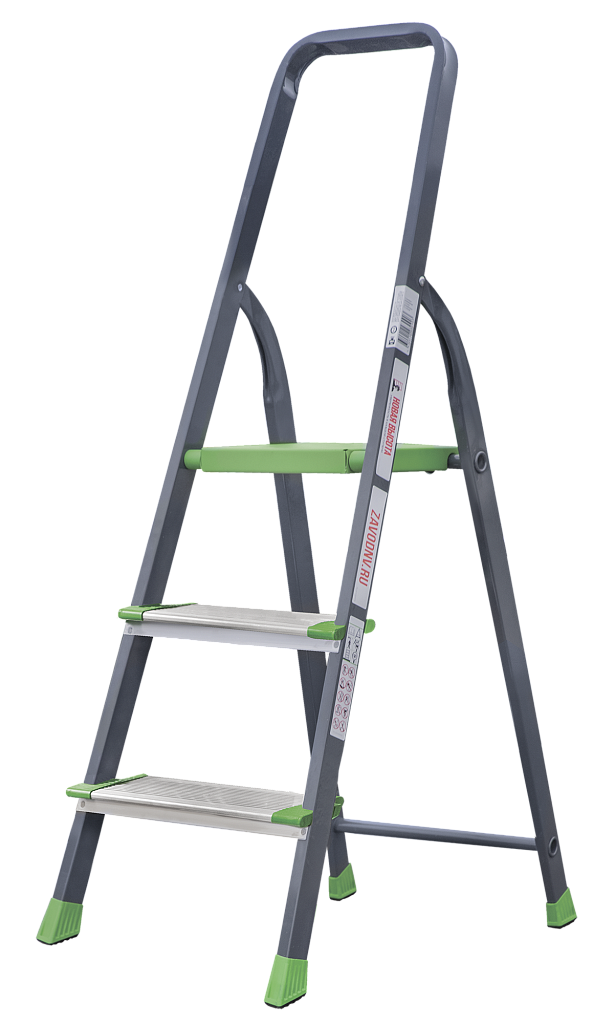 Стремянка стальная с алюминиевыми ступенями 130 мм NV 2137