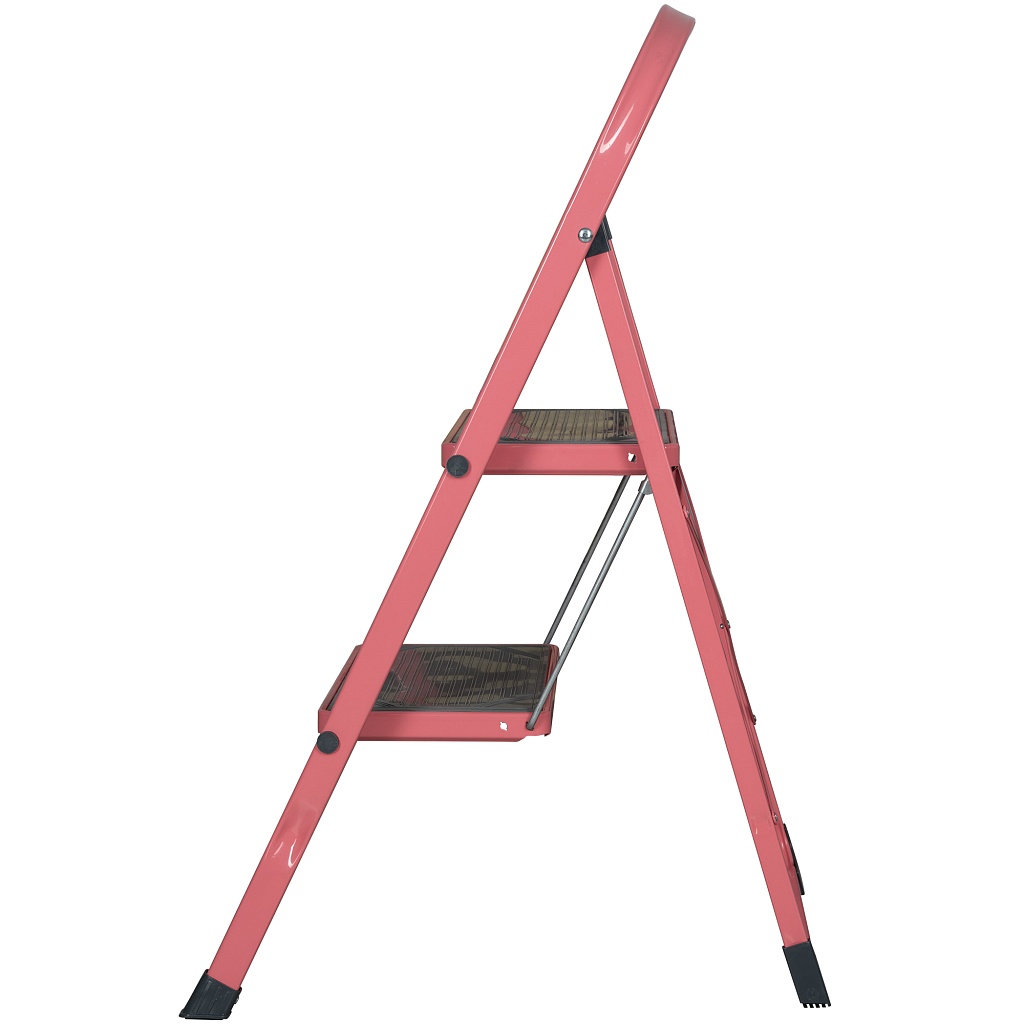 Стремянка стальная Надёжа 1158, ступени с накладками 300х200 мм, дуга 350 мм