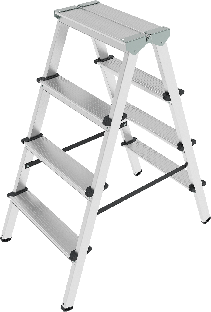 Алюминиевая стремянка, ступени 80 мм NV 1120