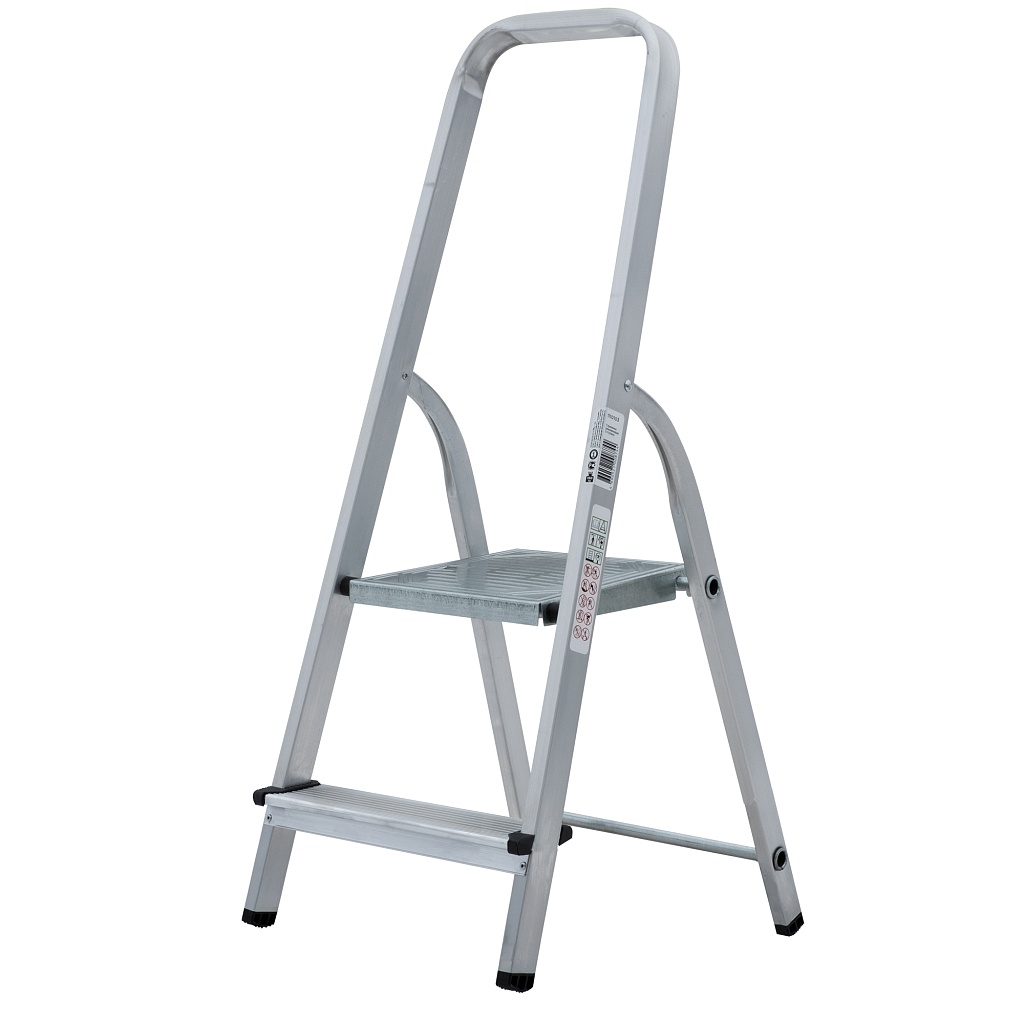 Алюминиевая стремянка со ступенями 80 мм NV 1110