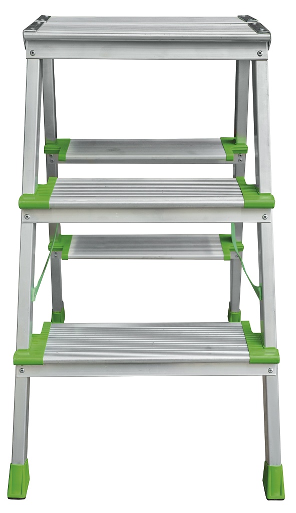 Алюминиевая стремянка с ступенями глубиной 130 мм NV 2127