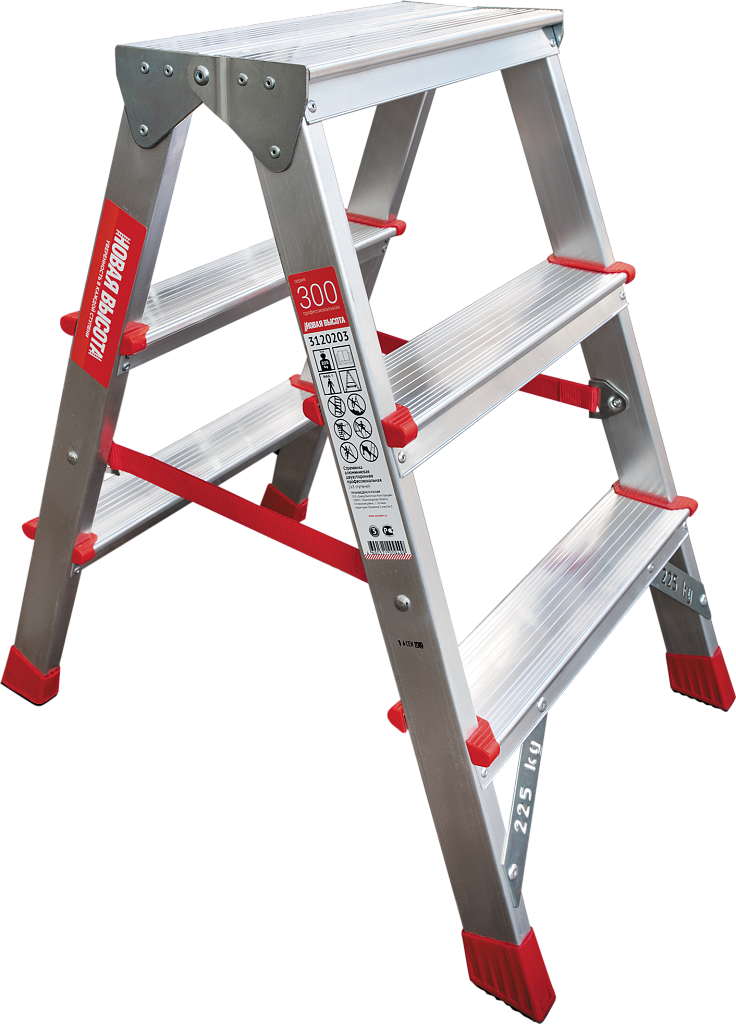 Стремянка со ступенями 80 мм NV 3120