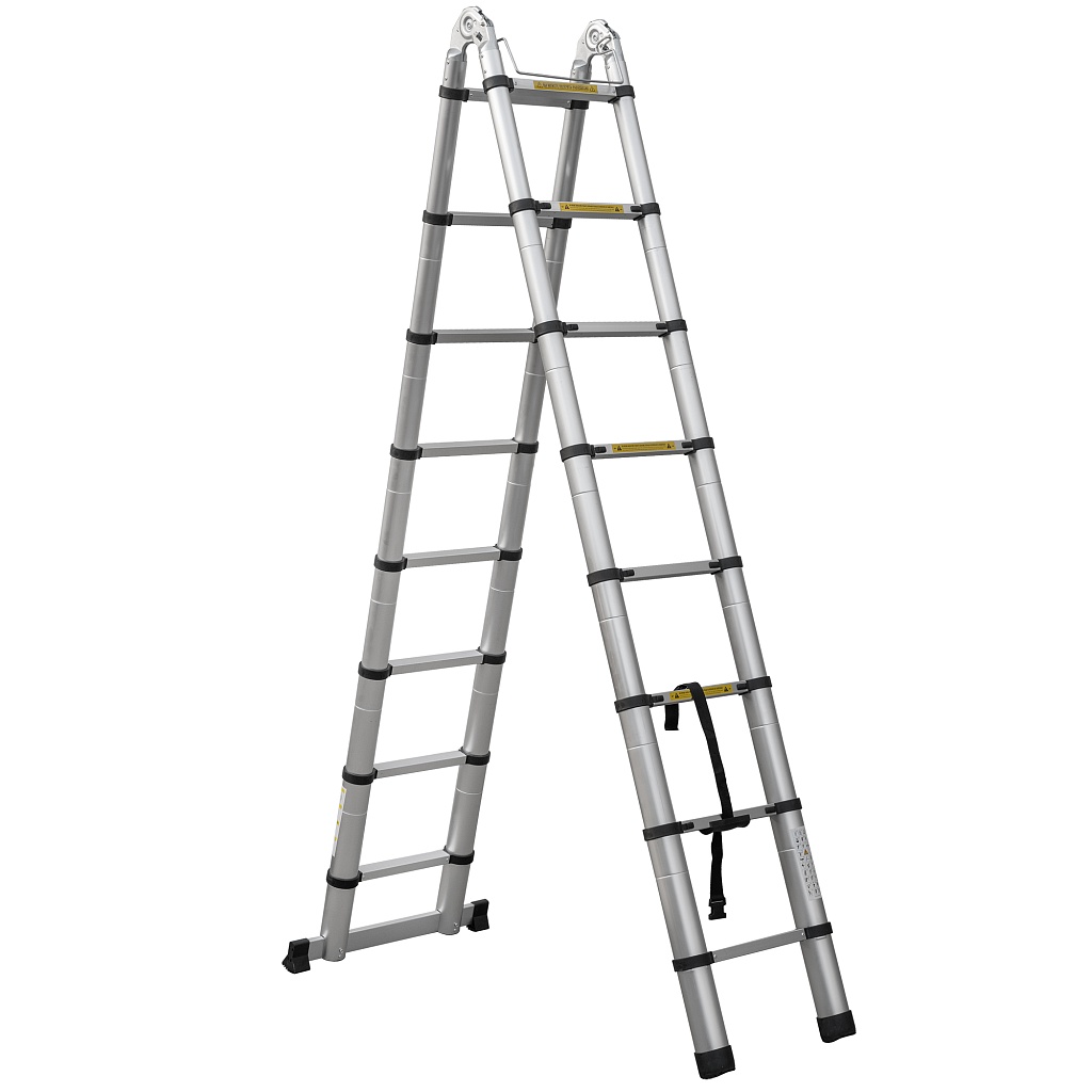 Лестница алюминиевая телескопическая шарнирная 2311ТЛ