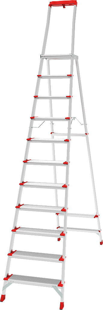 Алюминиевая стремянка с органайзером, ст. 130 мм NV 3138