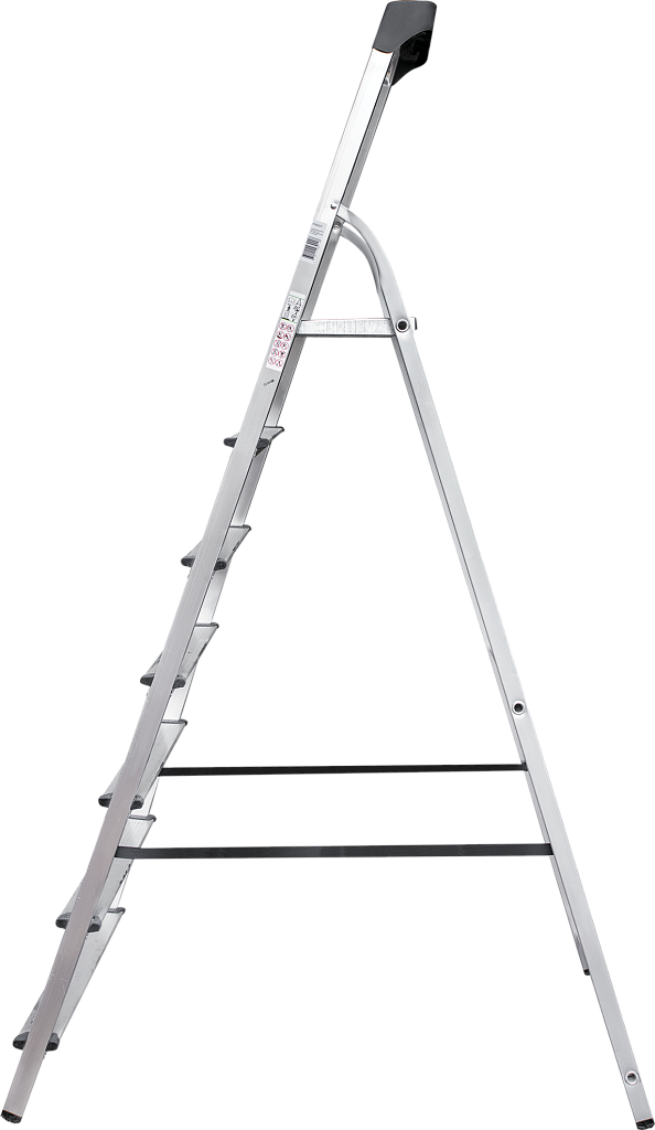 Алюминиевая стремянка с органайзером, ступени 80 мм NV 1115