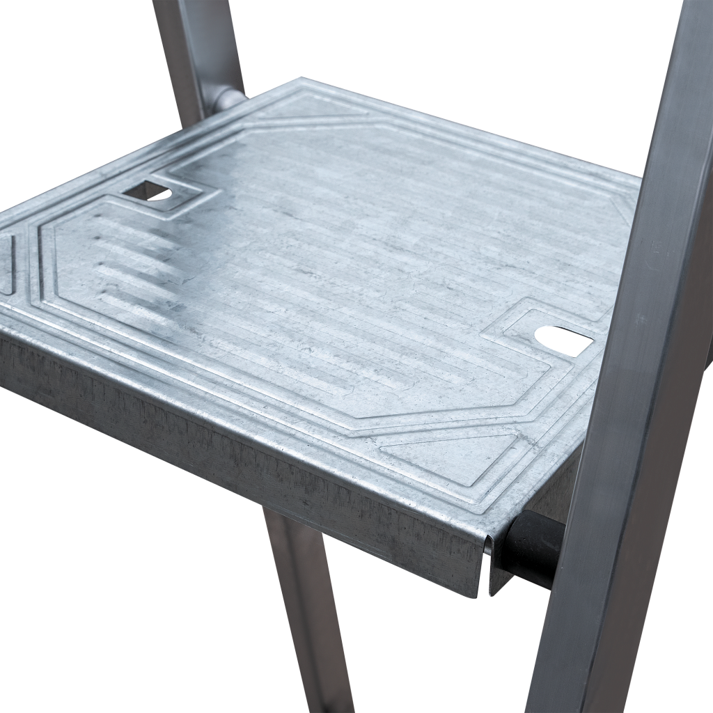 Алюминиевая стремянка со ступенями 130 мм NV 1117