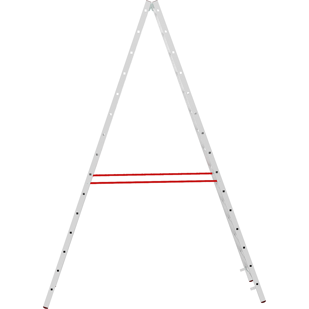 Алюминиевая стремянка со ступенями 30 мм NV 5123