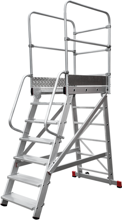 Лестница передвижная с площадкой NV 8000045